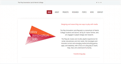 Desktop Screenshot of playinnovationlab.com